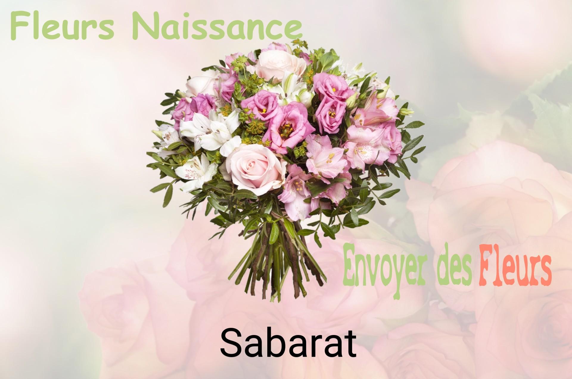 Bouquet de fleurs de naissance livré à Sabarat